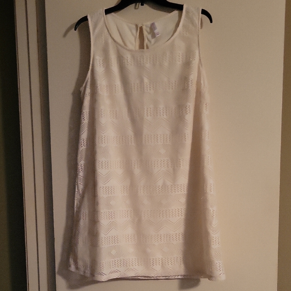 Xhilaration Cream Textured Mini Dress